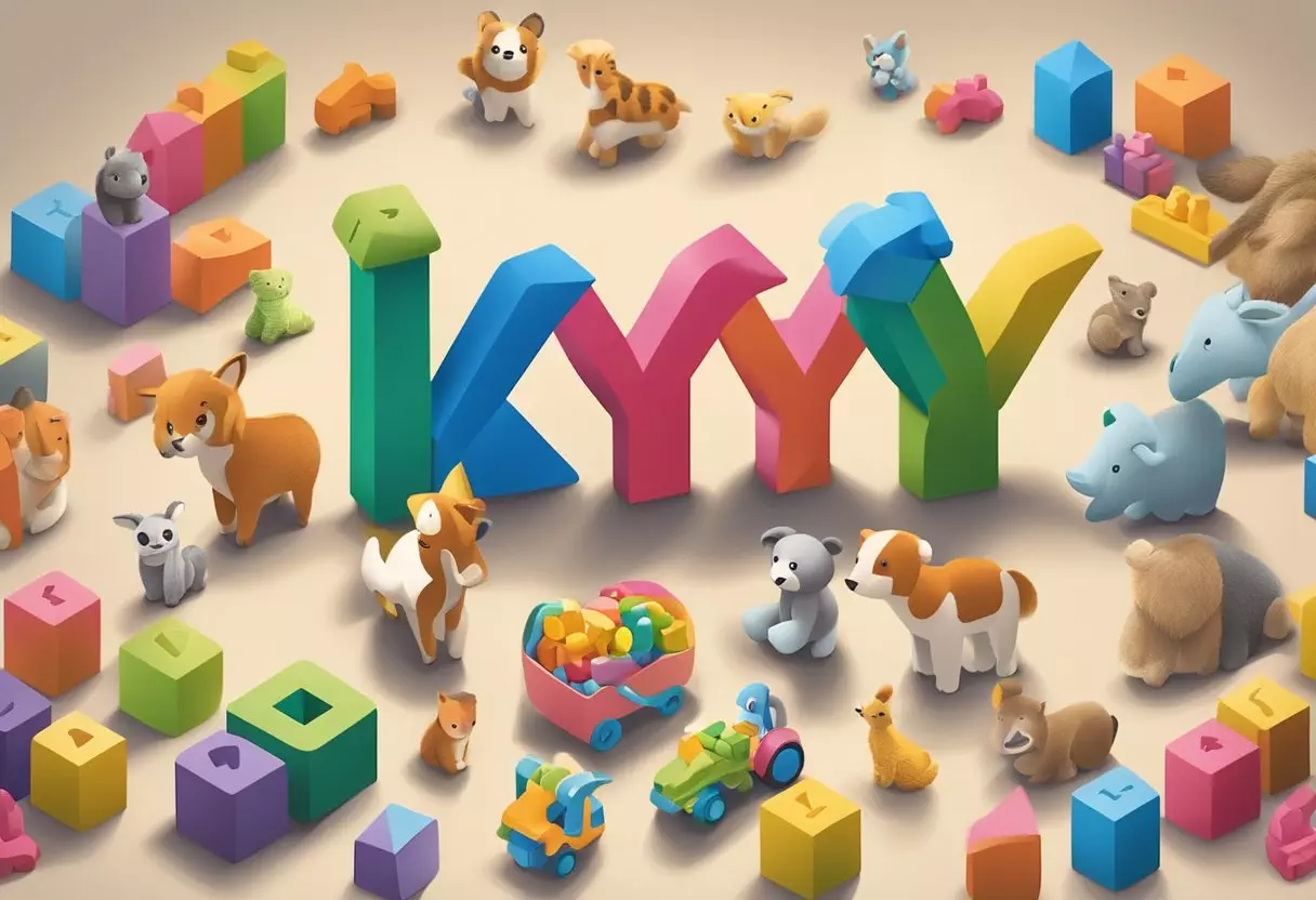 A colorful display of alphabet blocks spelling out 