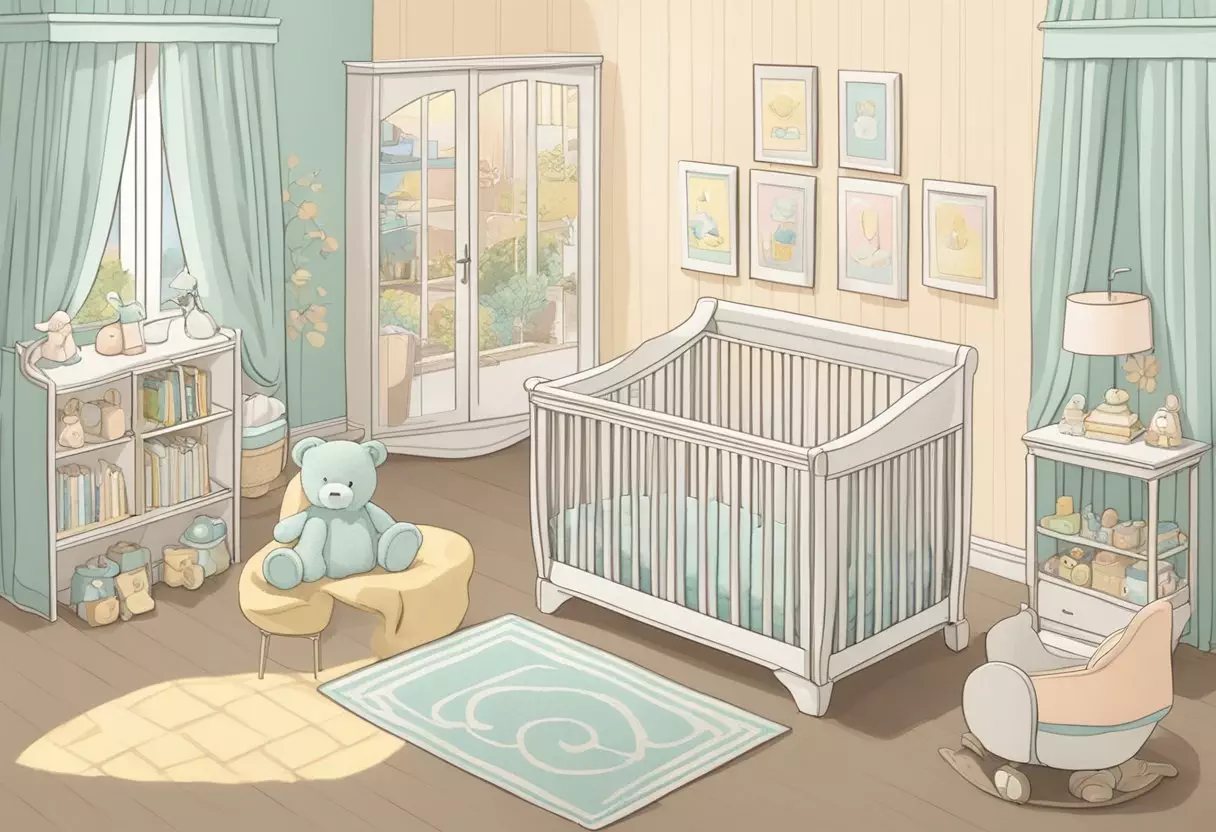 A gender-neutral nursery with the name 