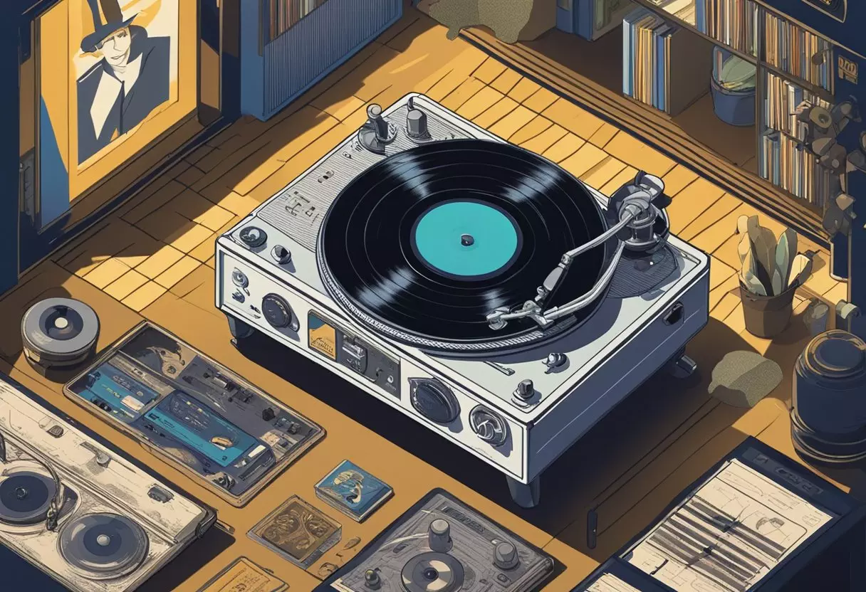 Clyde in Popular Culture: A vintage record player with 