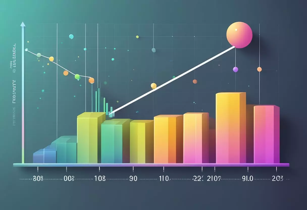 A graph showing the rising popularity of the baby name 