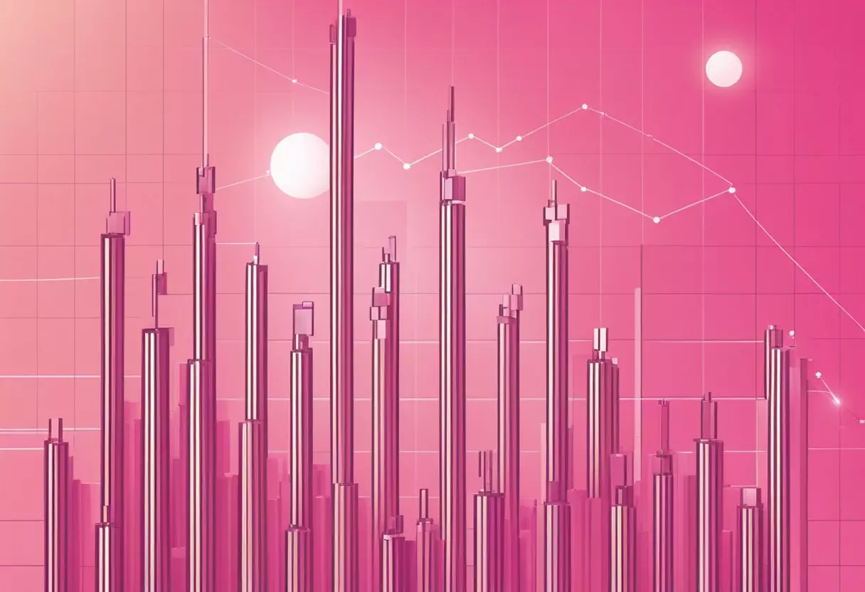 A graph showing the rise in popularity of the baby name 