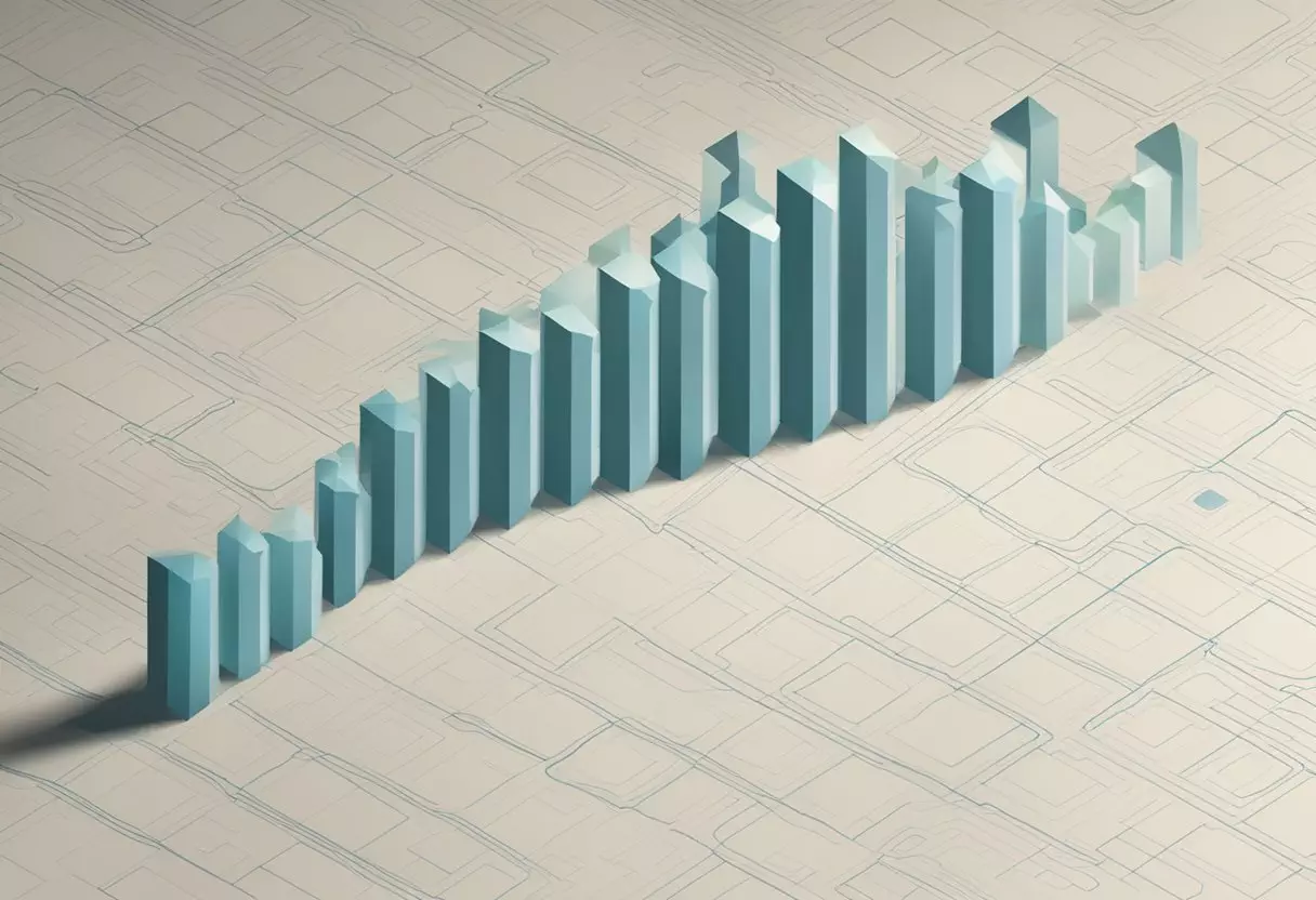 A graph showing the rising popularity of the baby name 