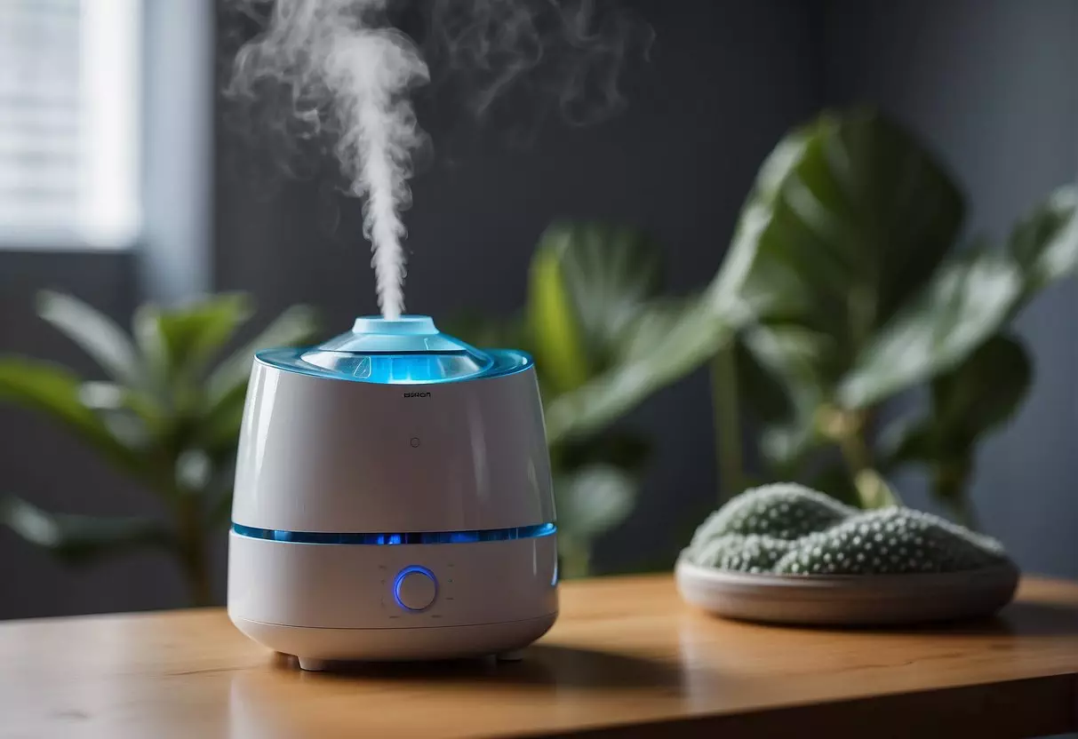 A humidifier emits excess moisture, causing mold and bacteria growth, potentially harming a baby's respiratory system