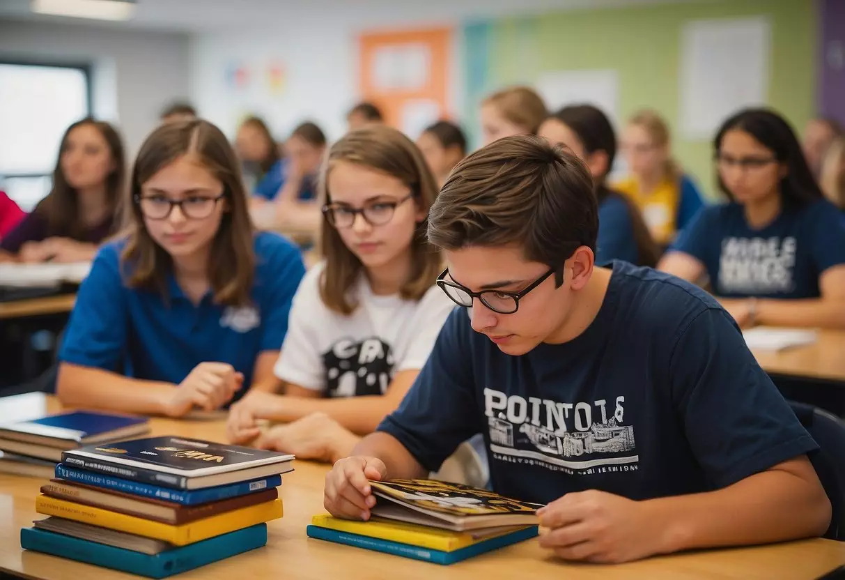 Students engage in educational activities: exploring, experimenting, and engaging. Books, equipment, and enthusiastic educators fill the vibrant classroom