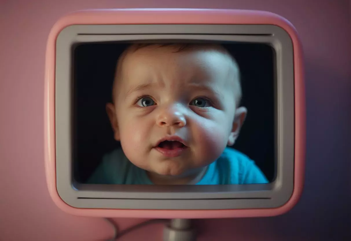 A fetus reacts to external stimuli, showing signs of emotion and awareness in the womb