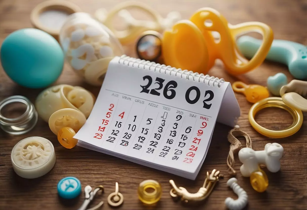 A calendar with the number 