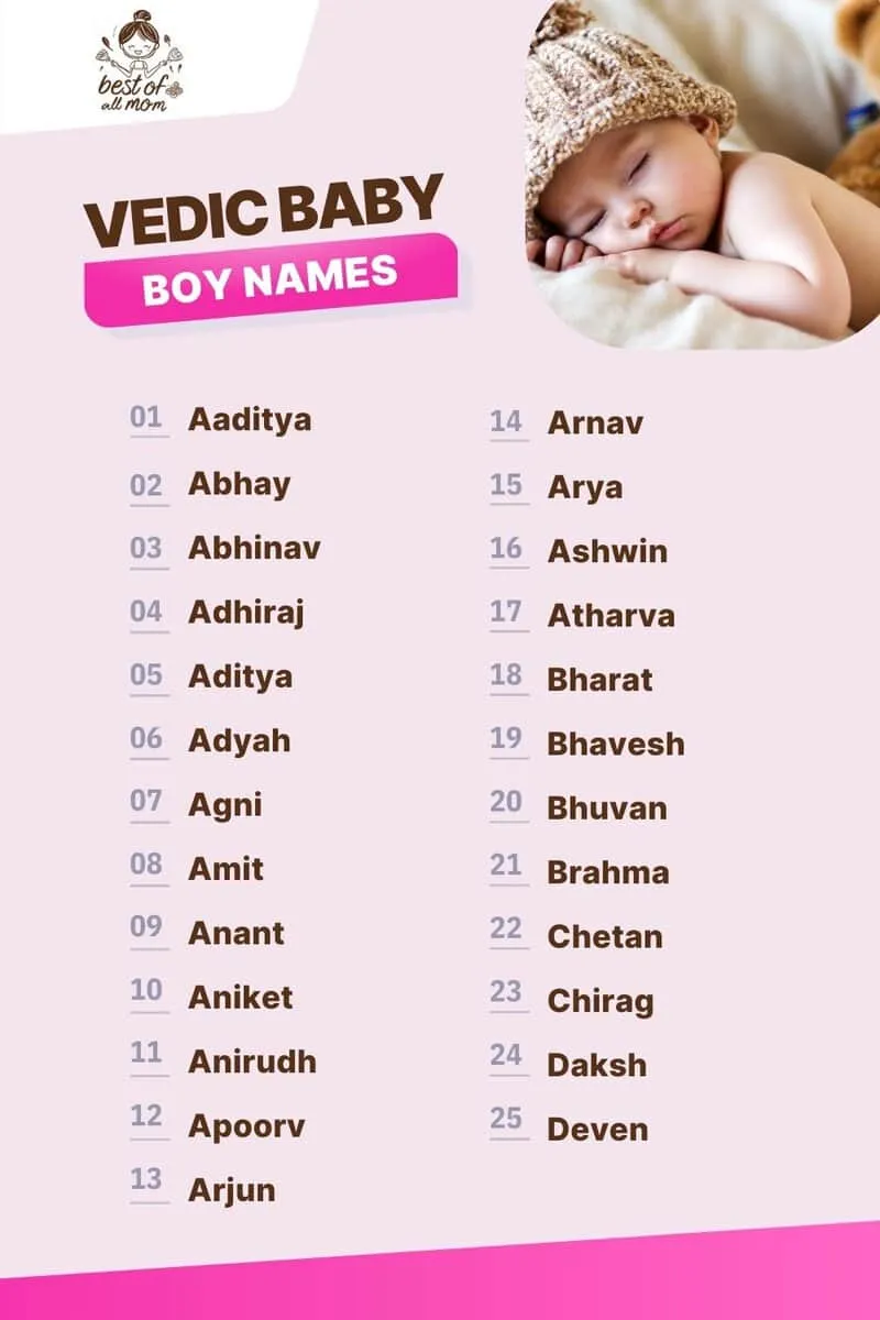 349+ Vedic Baby Boy Names (BEST & Unique Ideas!) Best Of All Mom